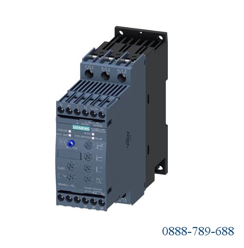 Khởi động mềm SIRIUS S2 45 A, 30 kW / 500 V, 40 ° C 400-600 V AC, 110-230 V AC / DC Đầu nối trục vít