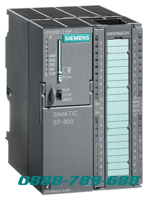 SIMATIC S7-300 CPU 313C-2 PTP CPU nhỏ gọn với MPI 16 DI / 16 DO 3 bộ đếm tốc độ cao (30 kHz) tích hợp giao diện RS485 Integr. nguồn điện 24 V Bộ nhớ làm việc DC 128 KB Đầu nối phía trước (1x 40 cực) và Cần có Thẻ nhớ Micro