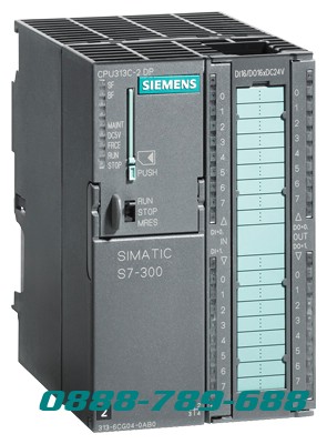 SIMATIC S7-300 CPU 313C-2 DP CPU nhỏ gọn với MPI 16 DI / 16 DO 3 bộ đếm tốc độ cao (30 kHz) tích hợp giao diện DP Integr. nguồn điện 24 V Bộ nhớ làm việc DC 128 KB Đầu nối phía trước (1x
