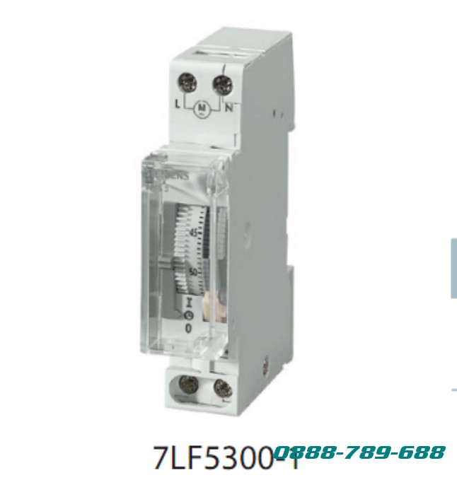 7LF5301-1 Công tắc thời gian loại cơ 7LF5 Mechanical Time switches
Type: Daily (24h)
Tiếp điểm: 1NO
Lưu trữ pin/Power reserve: 100 giờ