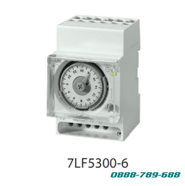 7LF5301-6 Công tắc thời gian loại cơ 7LF5 Mechanical Time switches
Type: Daily (24h)
Tiếp điểm: 1CO
Lưu trữ pin/Power reserve: 6 năm