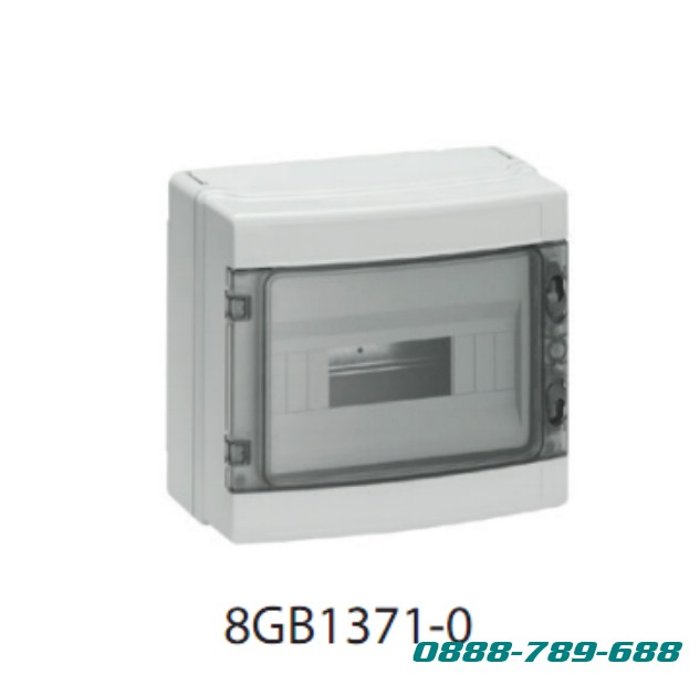 8GB1371-0 SIMBOX WP, IP63, gray transparent door - Tủ điện nổi SIMBOX WP, IP63, cửa xám trong suốt_x000D_
No of modules (18mm) Số mô đun (18mm): 1x4